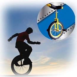 GAOYUY Bicicleta GAOYUY Monociclo, Ejercicio De Ciclismo De Equilibrio 16 / 18 / 20 Pulgadas Asiento Ajustable Y Desmontable For Usuarios De Diferente Altura (Color : Yellow, Size : 16 Inches)