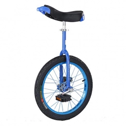 GAOYUY Bicicleta GAOYUY Monociclo, Fuerte Estructura De Acero Al Manganeso Monociclo con Ruedas De 16 / 18 / 20 / 24 Pulgadas Unisex Perfecto For Principiantes / Niños (Color : Blue, Size : 16 Inches)