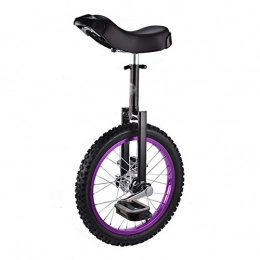 GAOYUY Bicicleta GAOYUY Monociclo, Monociclo De Rueda De 16 / 18 / 20 Pulgadas Altura del Asiento Ajustable Seguro De Usar For Principiantes / Profesionales / Niños / Adultos (Color : Purple, Size : 20 Inches)