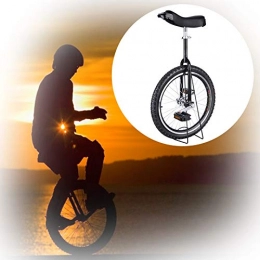 GAOYUY Bicicleta GAOYUY Monociclo Unisex, Monociclo Freestyle De 16 / 18 / 20 / 24 Pulgadas Pedales De Plástico Redondeados Sillín Ergonómico Contorneado For Principiantes (Color : Black, Size : 16 Inches)