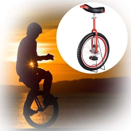 GAOYUY Bicicleta GAOYUY Monociclo Unisex, Monociclo Freestyle De 16 / 18 / 20 / 24 Pulgadas Pedales De Plástico Redondeados Sillín Ergonómico Contorneado For Principiantes (Color : Red, Size : 24 Inches)