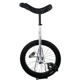 HWF Bicicleta HWF Monociclo 20" Unicycles, Monociclo de Entrenamiento para Niños / Adultos Altura Ajustable, Neumático de Montaña de Butilo Antideslizante Equilibrio Ciclismo Bicicleta Estática