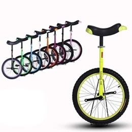 HWF Bicicleta HWF Monociclo Pequeña 14" Rueda Monociclo para Niños Niñas, Starter Beginner Uni-Cycle, para Niños Pequeños De 5 A 9 Años (Color : Yellow, Size : 14 Inch Wheel)