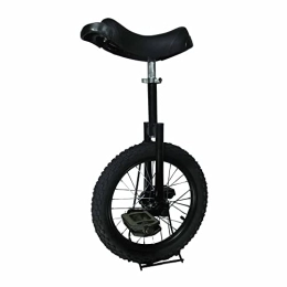 HXFENA Monociclo HXFENA Monociclo, Acrobacia Ajustable en Altura Equilibrio de Bicicleta Ejercicio SillíN ErgonóMico Contorneado, Adecuado para NiñOs Principiantes / 16 Inches / Black