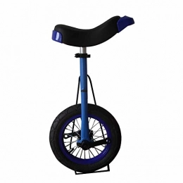 HXFENA Bicicleta HXFENA Monociclo, Acrobacia Bicicleta Equilibrio Ciclismo Ejercicio Altura Ajustable SillíN ErgonóMico Contorneado Adecuado para NiñOs de 100-130 CM / 12 Inches / Blue