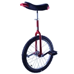 HXFENA Bicicleta HXFENA Monociclo, Equilibrio Anillo de Acero de una Sola Rueda NiñOs Cuadrado Ocio Fitness Deporte Ciclismo Ejercicio Altura Adecuada 140-160 CM / 18 Inches / Red