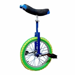 HXFENA Bicicleta HXFENA Monociclo para Kids, Llanta de AleacióN Aluminio Doble Pared Bicicleta de Equilibrio de una Sola Rueda de Acrobacia Competitivo, Altura Adecuada 115-155CM / 16 Inches / Blue