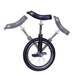 JLXJ Bicicleta JLXJ Monociclos Monociclo Negro para Niños / Adultos Niño, Los 40cm / 45cm / 50cm / 60cm Rueda de Neumático de Butilo a Prueba de Fugas, Marco de Acero (Size : 16"(40cm))