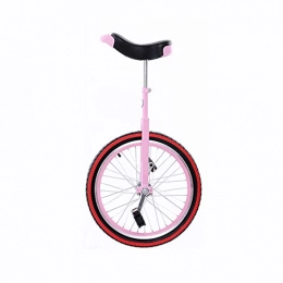 JUIANG Bicicleta JUIANG Antideslizante y caída Monociclo, Seguro y Estable Ajustable Bicicleta, con Asiento Ajustable y Borde de Aluminio Grueso y Refinado Kids 'Monociclo, para niños / monociclos Adultos 20 Inch Pink