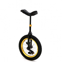 JUIANG Bicicleta JUIANG con Pedal de Reborde Antideslizante Monociclo, Bicicleta Hecho de aleación de Aluminio, Fácil de almacenar y Transportar Monociclo Entrenador, para Todos de 133-175 cm Yellow Circle