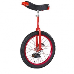 JUIANG Bicicleta JUIANG Monociclo, Cerradura de aleación de Aluminio Rueda Monociclos Acero, Cojinetes silenciosos Monociclo Entrenador, La Carga máxima es de 200 kg 20 Inch Red