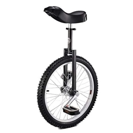 Lhh Monociclo Lhh Monociclo Monociclo de Entrenador Negro para Niños / Adultos con Diseño Ergonómico, Equilibrio de Neumáticos Antideslizante Ajustable en Altura, Bicicleta de Ejercicio (Size : 24inch)