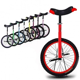 Lhh Monociclo Lhh Monociclo Monociclo de Entrenador Rojo para Niños / Adultos con Diseño Ergonómico, Equilibrio de Neumáticos Antideslizante Ajustable en Altura Ciclismo Bicicleta Estática (Size : 16inch)