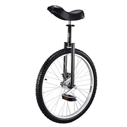 Lhh Monociclo Lhh Monociclo Monociclo de Entrenamiento para Niños / Adultos de 24"con Diseño Ergonómico, Equilibrio de Neumáticos Antideslizante Ajustable en Altura Bicicleta de Ejercicio (Color : Black)