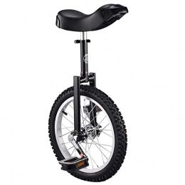 LXX Monociclo LXX Monociclos Antideslizante Entrenadores Altura Ajustable, Bicicleta de Ciclismo por Ninos / Adultos, con Comodo Suelte El Asiento y El Soporte (Color : Black, Size : 20inch)