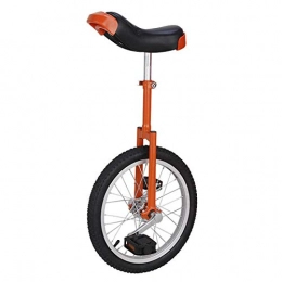 GAOYUY Bicicleta Monociclo, 16 / 18 / 20 Pulgadas Monociclo Freestyle Marco De Llanta De Aleación De Aluminio Y Abrazadera De Asiento Ajustable De Liberación Rápida For Niños Adultos ( Color : Orange , Size : 16 inches )