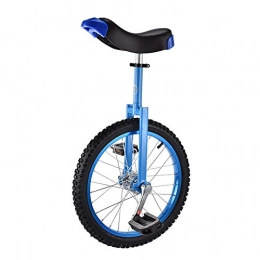 HWF Bicicleta Monociclo 18 Pulgadas Rueda Niños Monociclo para 10 / 12 / 13 / 14 / 15 Años Niños, Grandioso para Tu Hija / Hijo Niña, Chico Regalo de Cumpleaños, Altura Ajustable del Asiento (Color : Blue)