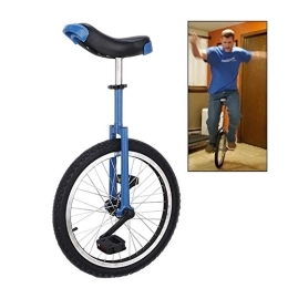 HWF Bicicleta Monociclo 20 Rueda Inch Unisexo Monociclo con Marco de Acero Resistente y Llanta de Aleación, para Hacer Malabares / Entretener Deportes al Aire Libre, Carga de 220 Lbs (Color : Blue)