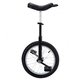 LRBBH Bicicleta Monociclo, 360 Grados Giratorio Acrobacia Equilibrio Ciclismo Rueda de Ejercicio Entrenador, SillN ErgonMico Contorneado Ajustable para Principiantes / 20 pulgadas / Negro