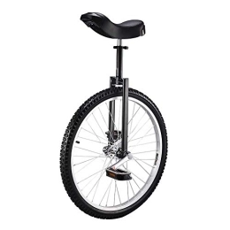 LRBBH Bicicleta Monociclo Ajustable, Bicicleta de Equilibrio Rueda de Ejercicio Monorrueda Antideslizante Profesional Adecuado para Adolescentes Principiantes Adultos / 24 pulgadas / Negro