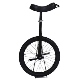 LRBBH Bicicleta Monociclo Ajustable, Kids Adultos Principiantes Equilibrio Al Aire Libre Ciclismo Ejercicio Rueda de Fitness AcrobáTica NeumáTico de Montaña Antideslizante / 16 inches / Negro