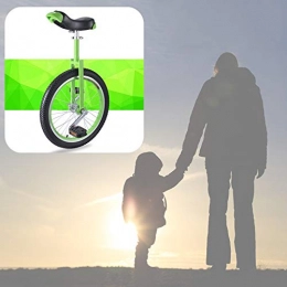 GAOYUY Bicicleta Monociclo Al Aire Libre, 16 / 18 / 20 Pulgadas Construcción Sólida Altura Ajustable For Principiantes / Profesionales / Niños / Adultos (Color : Green, Size : 20 Inches)