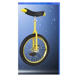  Bicicleta Monociclo Bicicleta Monociclo Rueda de Bloqueo de aleación de Aluminio Monociclo con Tubo de sillín moleteado Antideslizante Equilibrio Ciclismo (24 Pulgadas Amarillo)