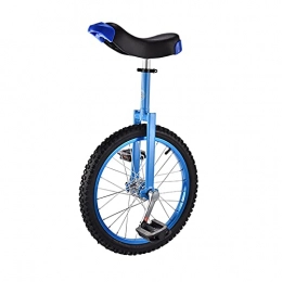 ywewsq Bicicleta Monociclo con Ruedas de 18"(46 cm) para Adultos / niños Grandes, Principiantes para niños y niñas al Aire Libre, llanta de aleación de Aluminio y Acero al manganeso (Color: Azul)