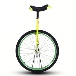  Bicicleta Monociclo con Sillín Ergonómico Monociclo con Borde De Aleación De Aluminio De Doble Capa para Hacer Malabares / Entretener Deportes Al Aire Libre ,  28 Pulgadas (Color: Amarillo, Tamaño: 28 Pulgadas