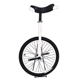 LRBBH Bicicleta Monociclo, Equilibrio Antideslizante Ajustable Entrenador Ejercicio de Ciclismo Rueda de Fitness AcrobáTica Adecuada para Kids Adultos Principiantes / 20 pulgadas / Blanco