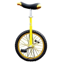 LRBBH Bicicleta Monociclo, Equilibrio de Altura Ajustable Ejercicio de Ciclismo Rueda AcrobáTica Profesional Trainer NeumáTicos Antideslizante, para Kids Adultos Unisex / 18 inches / amarillo