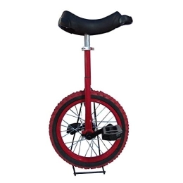 LRBBH Monociclo Monociclo, Kids Principiantes Acrobacia Bicicleta Fitness Equilibrio Ciclismo Ejercicio Altura Asiento Ajustable NeumáTico Antideslizante Con Soporte / 16 inches / B