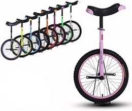 ERmoda Monociclo Monociclo Marco de Acero Resistente Neutro, vehículo equilibrado, Monociclo for Principiantes, Adecuado for Principiantes (Color : Pink, Size : 16 Inch)