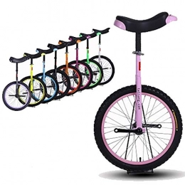 SSZY Bicicleta Monociclo Monociclo de Rueda de 18 Pulgadas para Niños / Adolescentes / Principiantes / Entrenador, Niños de 12 A 15 Años, Bicicletas con Sillín Cómodo (Color : Pink)