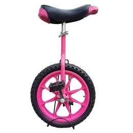 SSZY Bicicleta Monociclo Monociclo para Niños de 7 / 6 / 5 / 4 Años - Rosa, Niñas Principiantes Altura 3.6-4.9ft, Monociclos Pequeños de 16"con Cómodo Sillín, Niño