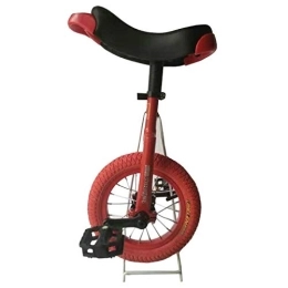 Lqdp Monociclo Monociclo Monociclo Pequeño para Principiantes de 12" para Niños de 5 Años / Niños / Niña / Su Hija, Bicicleta de Una Rueda al Aire Libre para Carreras Divertidas en Grupo, Rosa / Rojo (Color : B)