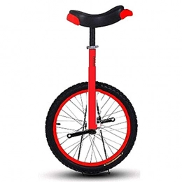 Lqdp Monociclo Monociclo Monociclos Infantiles Rojos con Rueda de 16 / 18'', Bicicleta de 20'' con Una Rueda para Profesionales / Unisex (hasta 150Kg), Deportes al Aire Libre Ejercicio Físico (Size : 16 Inch Wheel)