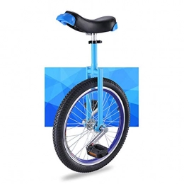 QWEASDF Monociclo Monociclo, Monorrueda para los niños, ajustable monociclo al aire libre con llantas aluminio (16 '', 18 '', 20 '') a prueba fugas butílico neumático rueda ciclo al aire libre Deportes fitness, Azul, 20″