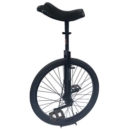  Monociclo Monociclo Negro Clásico De 20 Pulgadas, para Principiantes / Adultos, Bicicleta De Equilibrio De Cuadro Resistente, con Llanta De Montaña Y Llanta De Aleación, Cumpleaños (Color: