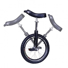 aedouqhr Bicicleta Monociclo Negro para niños / Adultos niño, 16 Pulgadas / 18 Pulgadas / 20 Pulgadas / 24 Pulgadas Rueda de butilo a Prueba de Fugas, Marco de Acero, para Deportes al Aire Libre, Carga 150 kg