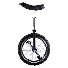 LRBBH Bicicleta Monociclo para NiñOs, NeumáTico de Goma de Montaña Antideslizante Divertidas Acrobacias Bicicletas Ejercicio de Equilibrio de una Sola Rueda / 16 inches / Negro
