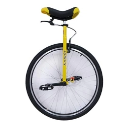JLXJ Bicicleta Monociclos Grande Amarillo Adultos Monociclo con Frenos para Personas Altas, 28 " Patinar Neumático de Montaña Tarea Pesada Altura Ajustable Bicicletas de Ciclismo de Equilibrio para Ejercicio Físico