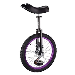 MXSXN Monociclo MXSXN Monociclo 16 / 18 Pulgadas Solo Ronda Niños Adultos Altura Ajustable Equilibrio Ciclismo Ejercicio Púrpura, 16in