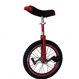 JUIANG Monociclo Neumáticos con doble función antideslizante Ajustable Bicicleta - Con asiento regulable en altura Una Rueda Monociclos Acero - Fácil de instalar Monociclo - Para la 1.6 a 1.75 metros 20 inch red