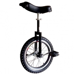 QWEASDF Monociclo QWEASDF Monociclo, Monorrueda, 16", 18", 20", 24" Monociclo, Una Rueda de la Bici, Ciclo al Aire Libre Deportes de Ejercicio físico con el neumático Antideslizante, Negro, 16“