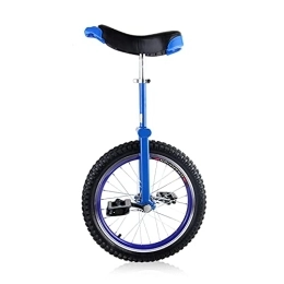 QWEQTYU Monociclo QWEQTYU Monociclo Azul para niño / Adulto niño, 16" / 18" / 20" / 24" Rueda de neumático de butilo a Prueba de Fugas, para Ciclismo, Deportes al Aire Libre, Fitness, Ejercicio, Salud