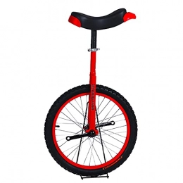 SSZY Bicicleta SSZY Monociclo Monociclo de 20 Pulgadas para Niños Principiantes Adultos, Adolescentes Equilibrio Ciclismo con Neumático Antideslizante, 13 / 12 / 14 / 15 / 16 Años Niño Monociclos (Color : Red)