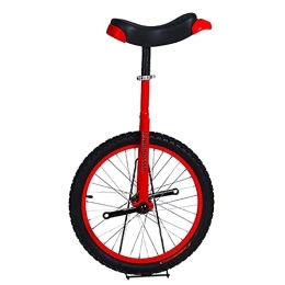 SSZY Bicicleta SSZY Monociclo Monociclo de Rueda de 18"para Niños, Rueda de Neumático a Prueba de Fugas Ciclismo Al Aire Libre, Principiantes Altura 140-150cm, Edad 6 / 7 / 8 / 9 / 10 Años (Color : Red)