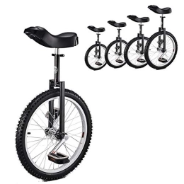 SSZY Bicicleta SSZY Monociclo Monociclo para Niños de 20 Pulgadas Negro, Adultos / Principiantes / Hombres Adolescentes 24 / 18 / 16 Pulgadas Monociclos de Ruedas, de 12 A 17 Años de Edad, Diversión Al Aire Libre
