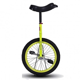 SSZY Bicicleta SSZY Monociclo Monociclo Pequeño de 14"para Niños Niñas Niños, Uni-Cycle de Una Rueda para Bebé Principiante Niño 5 / 6 / 7 Años, Altura 110-120cm, Llanta Extra Gruesa (Color : Yellow)